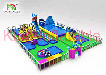 Custom Outdoor Multitheme Inflatable Water Slide Park For Play Centre