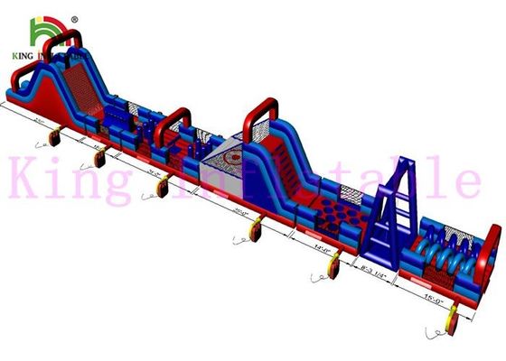 Multitheme Tarpaulin Inflatable Water Parks / Blow Up Water Toys