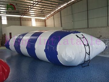 SGS Blue PVC Blow Up Water Park Jumping Flip Water Toy, Inflatable Water Blob