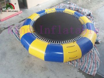 5m Diameter 0.9mm PVC Tarpaulin Bouncer Trampoline Inflatable Water Toy For Water Park