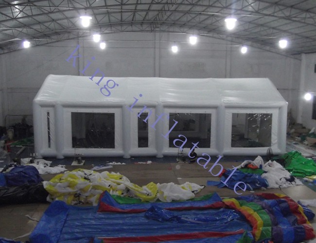 0.6mm Pvc Tarpaulin Air Sealed Inflatable White Tent For Event / Warehouse