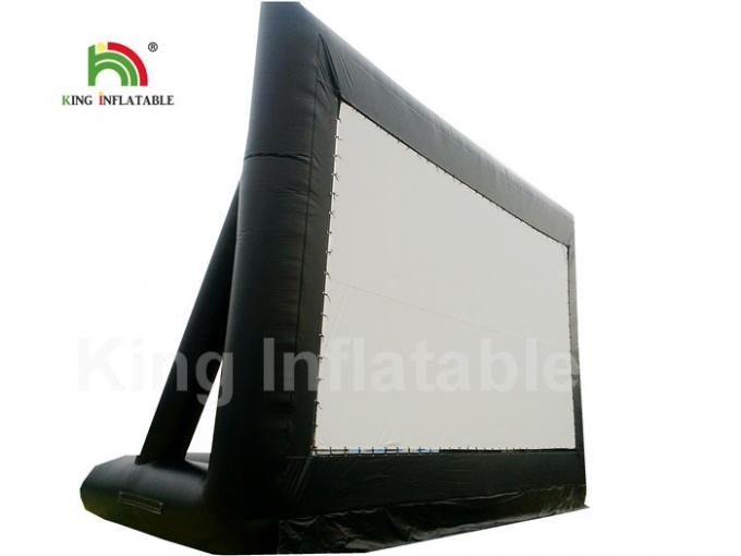 CE Custom Black PVC 10m Inflatable Projector Screen, Inflatable Outdoor